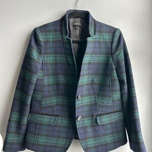 Talbots Blue and Green Plaid Jacket